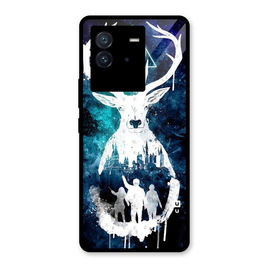 White Deer Glass Back Case for Vivo iQOO Neo 6 5G