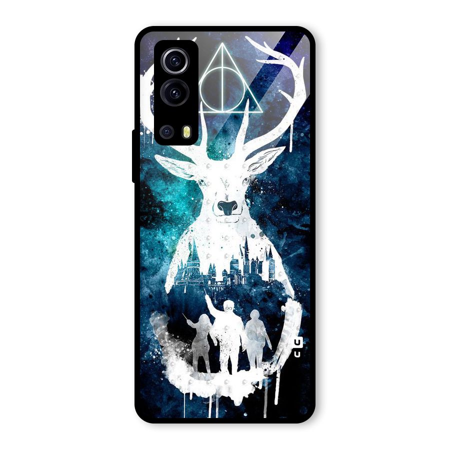 White Deer Glass Back Case for Vivo iQOO Z3
