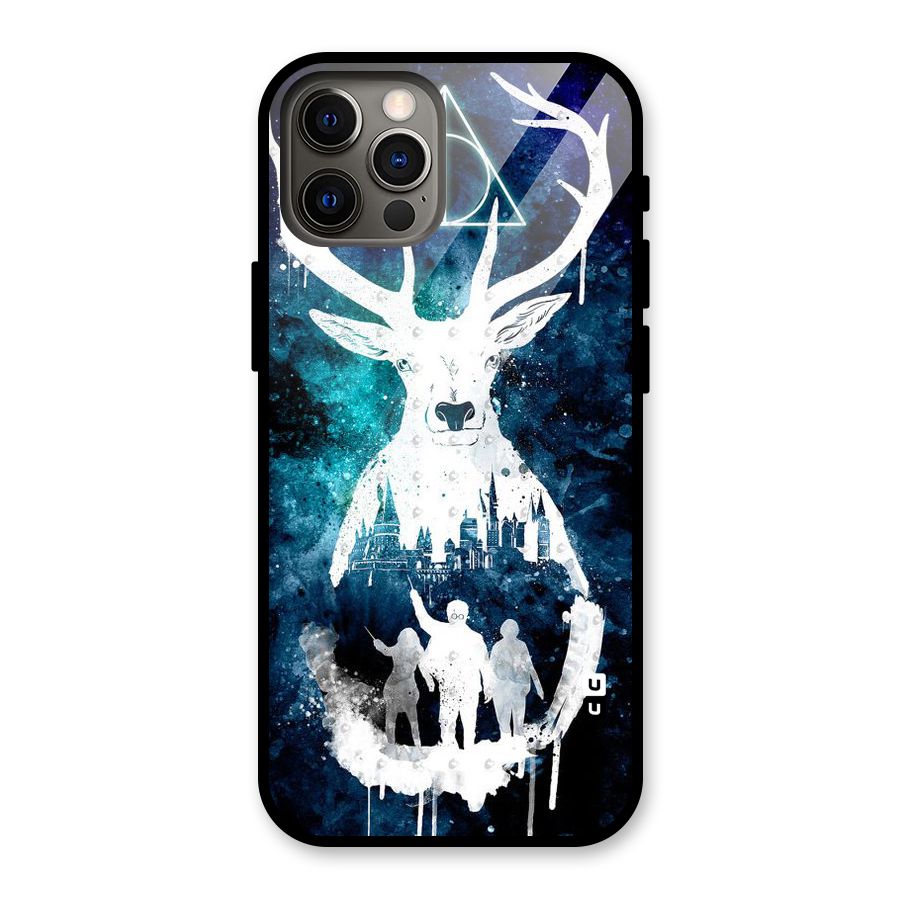 White Deer Glass Back Case for iPhone 12 Pro