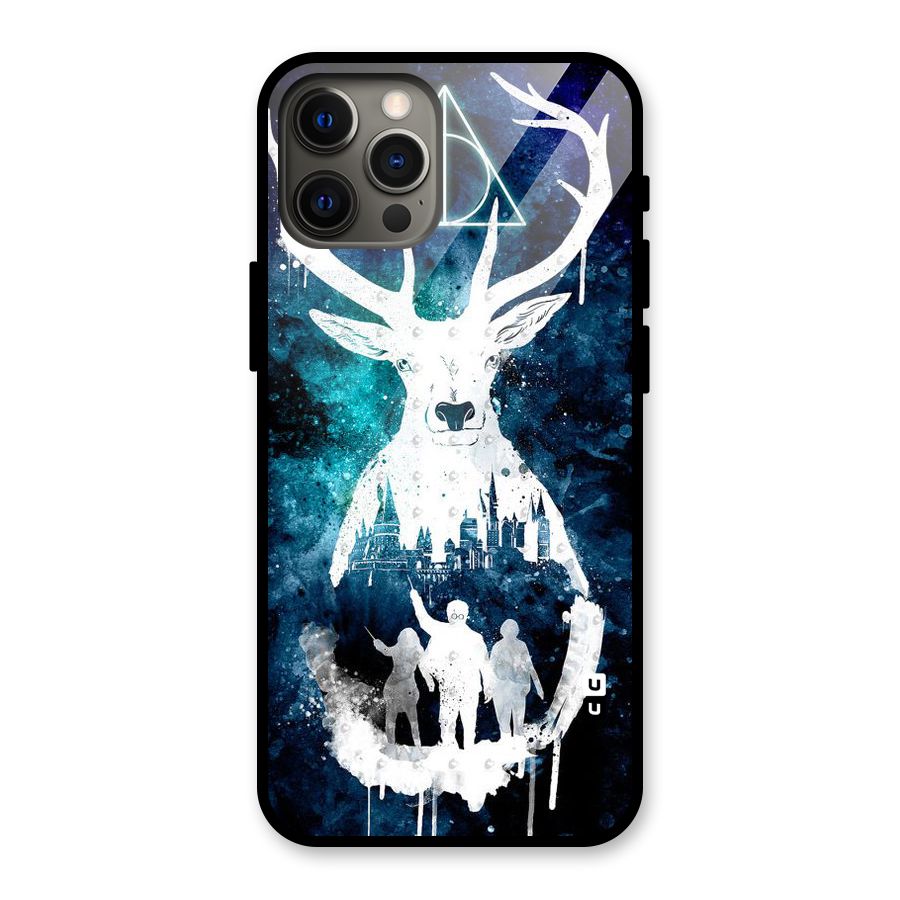 White Deer Glass Back Case for iPhone 12 Pro Max