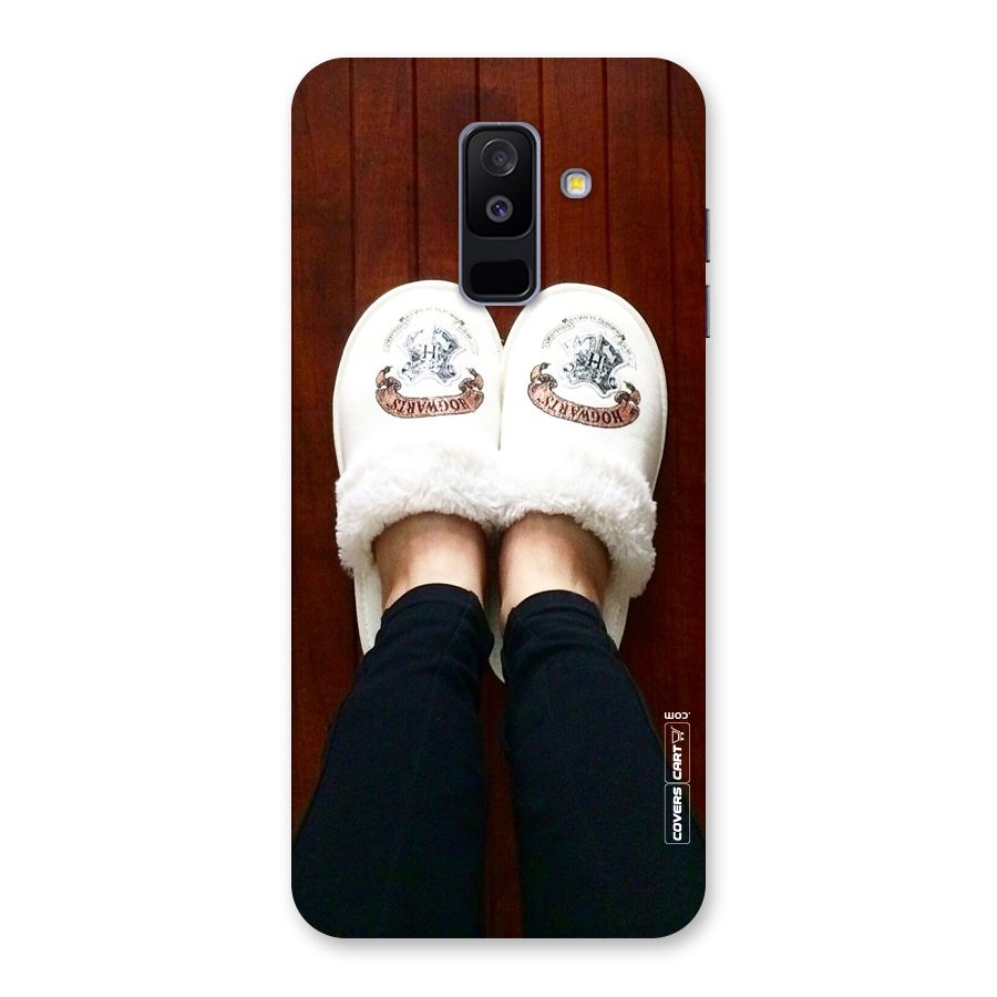 White Feets Back Case for Galaxy A6 Plus