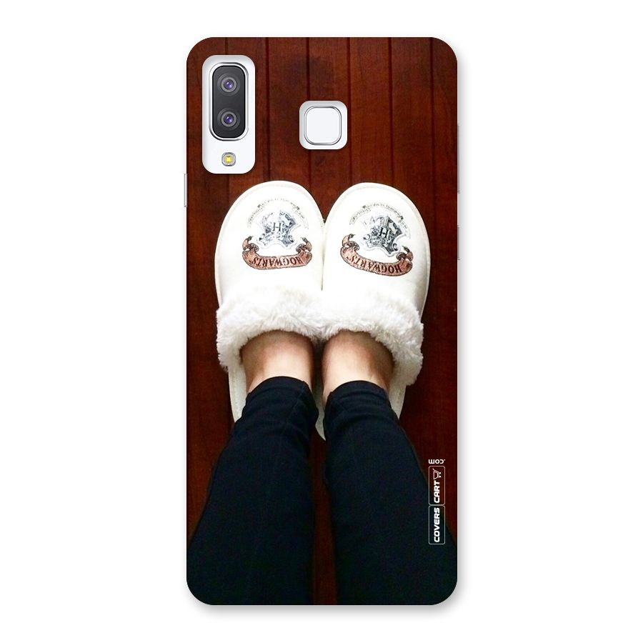 White Feets Back Case for Galaxy A8 Star