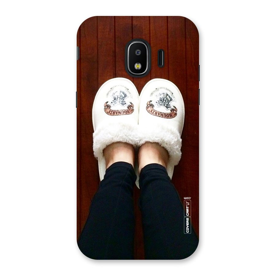 White Feets Back Case for Galaxy J2 Pro 2018