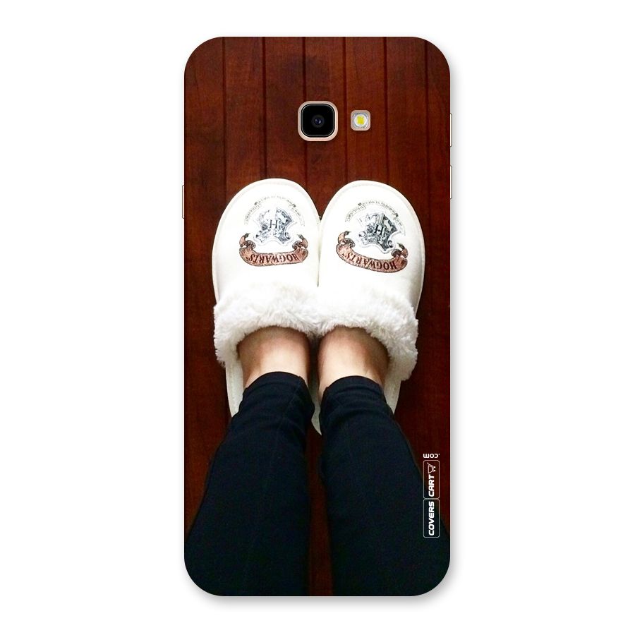 White Feets Back Case for Galaxy J4 Plus