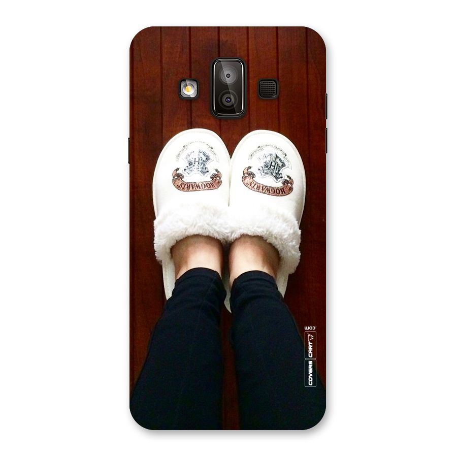 White Feets Back Case for Galaxy J7 Duo