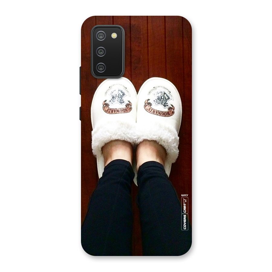 White Feets Back Case for Galaxy M02s