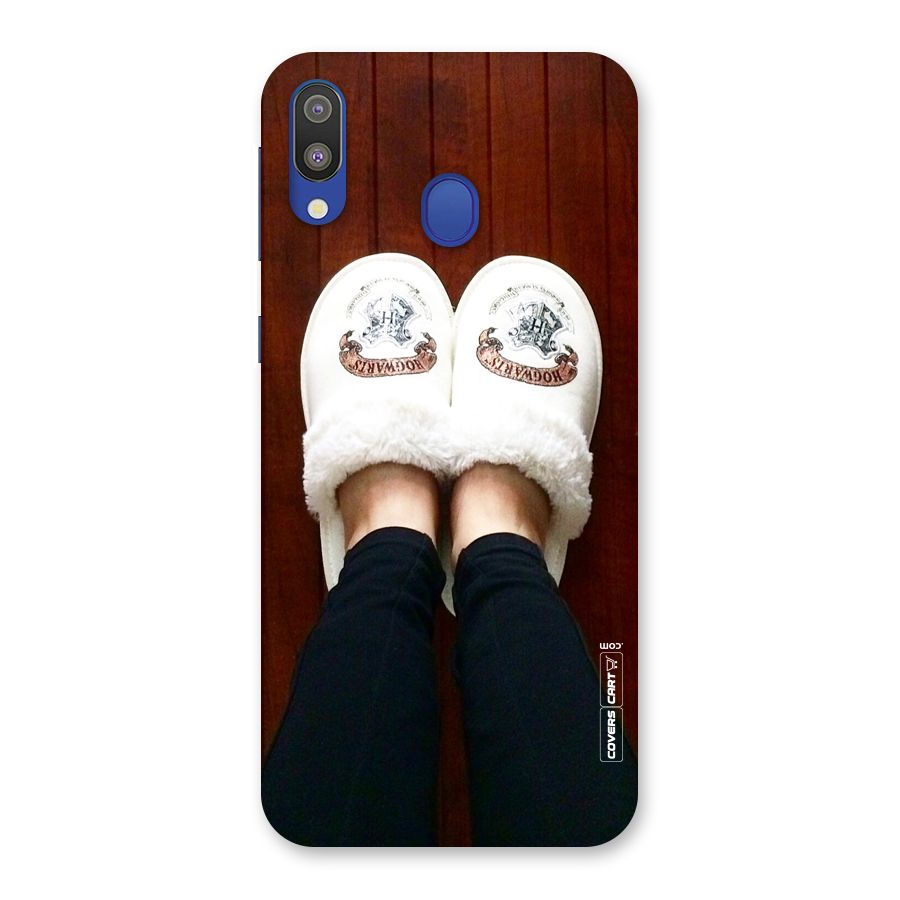 White Feets Back Case for Galaxy M20
