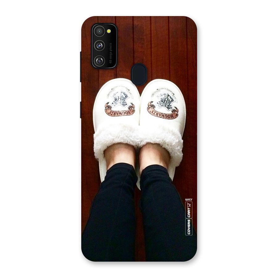 White Feets Back Case for Galaxy M30s