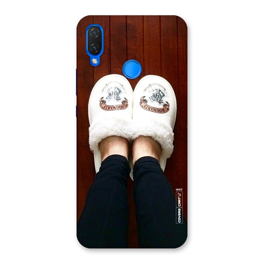 White Feets Back Case for Huawei P Smart+