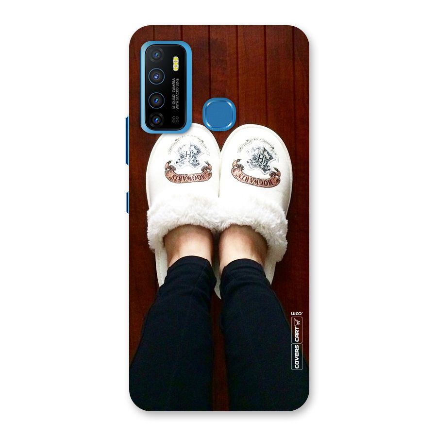 White Feets Back Case for Infinix Hot 9