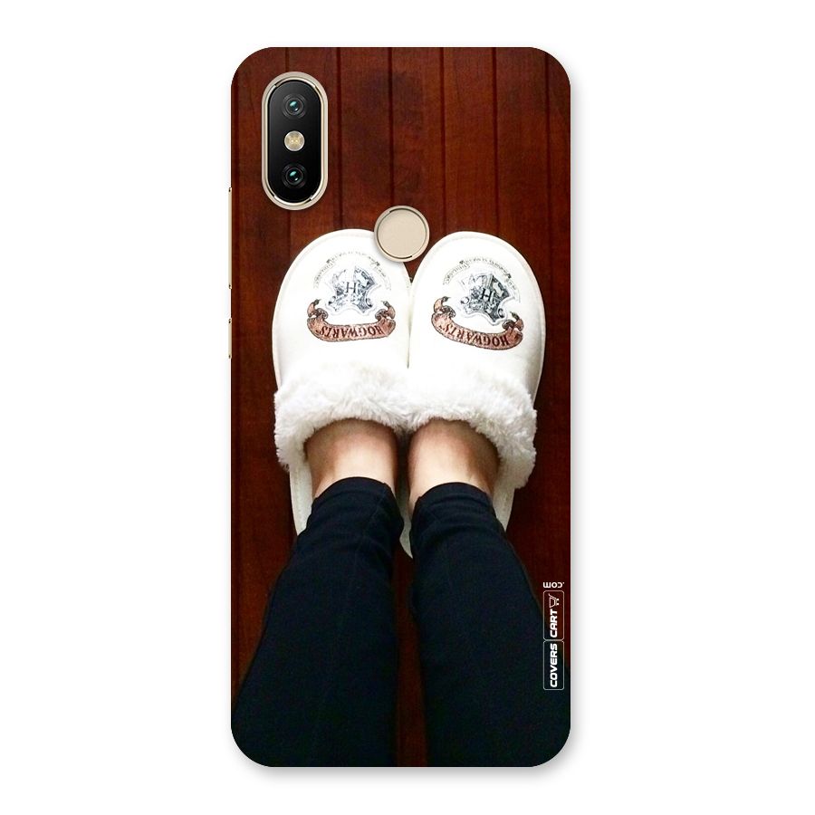 White Feets Back Case for Mi A2