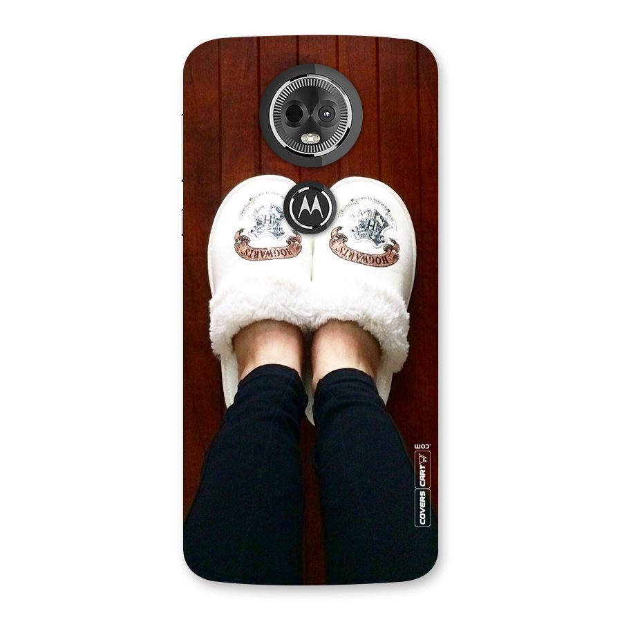 White Feets Back Case for Moto E5 Plus