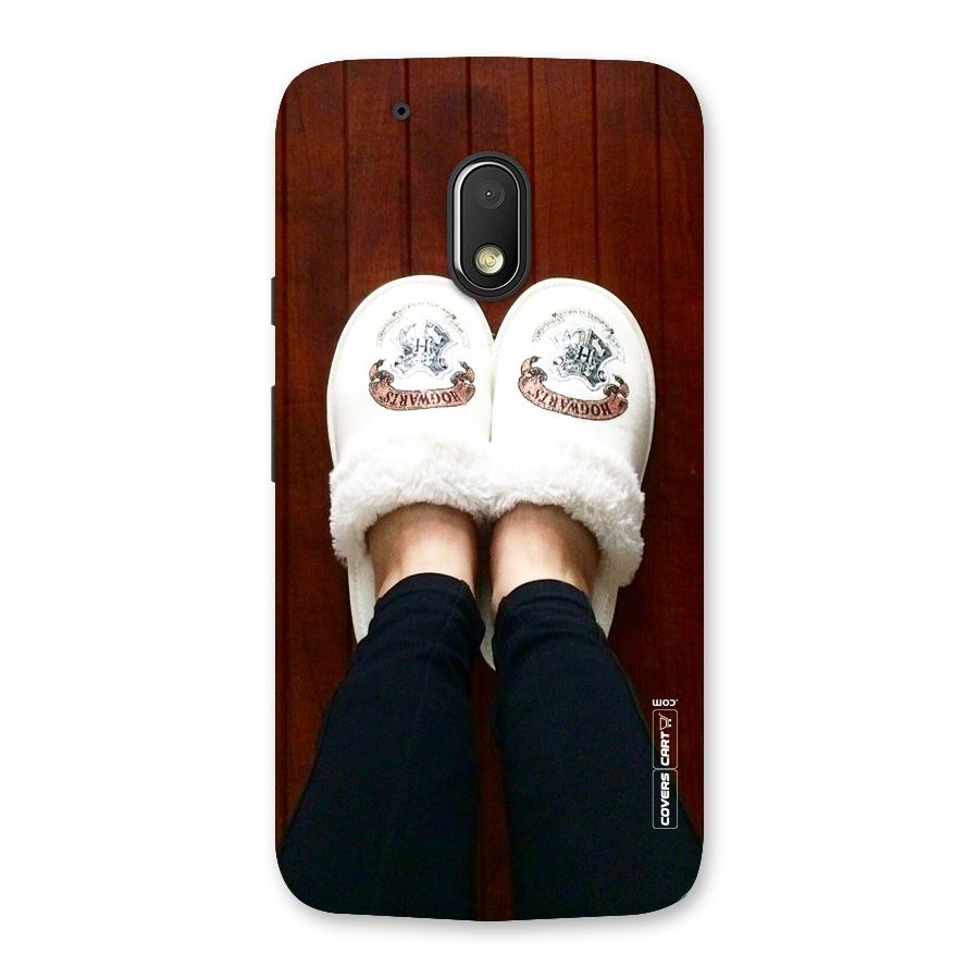 White Feets Back Case for Moto G4 Play