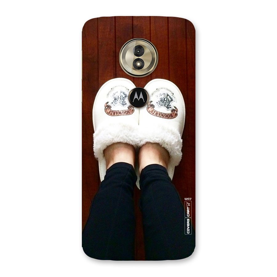 White Feets Back Case for Moto G6 Play