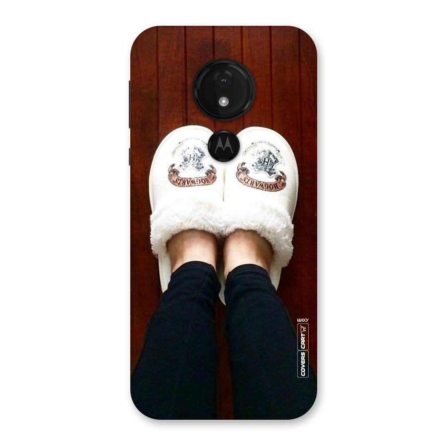 White Feets Back Case for Moto G7 Power