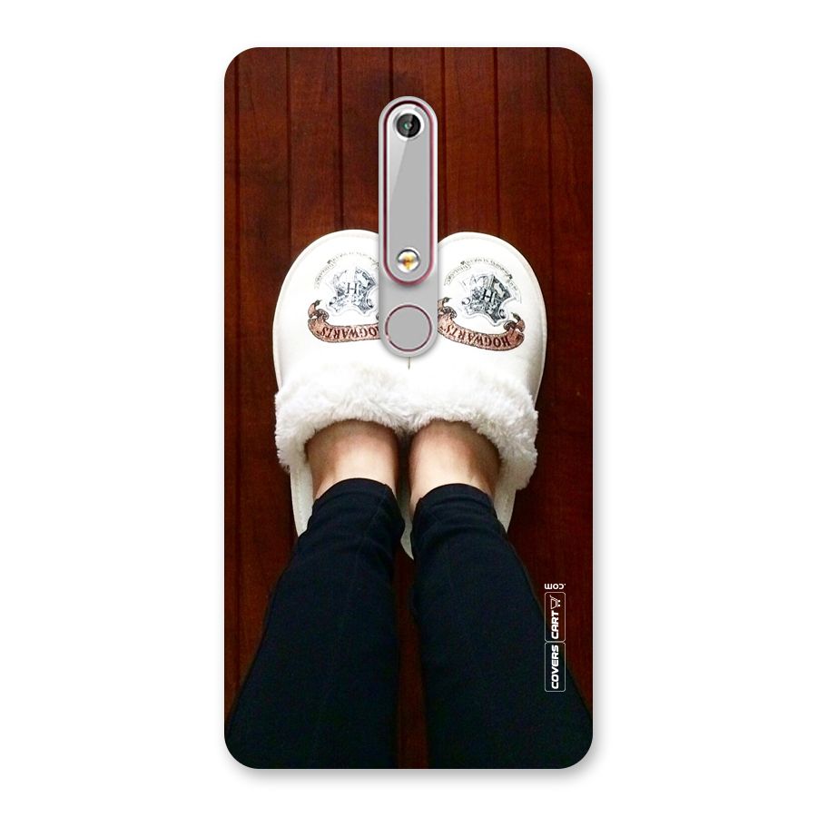 White Feets Back Case for Nokia 6.1