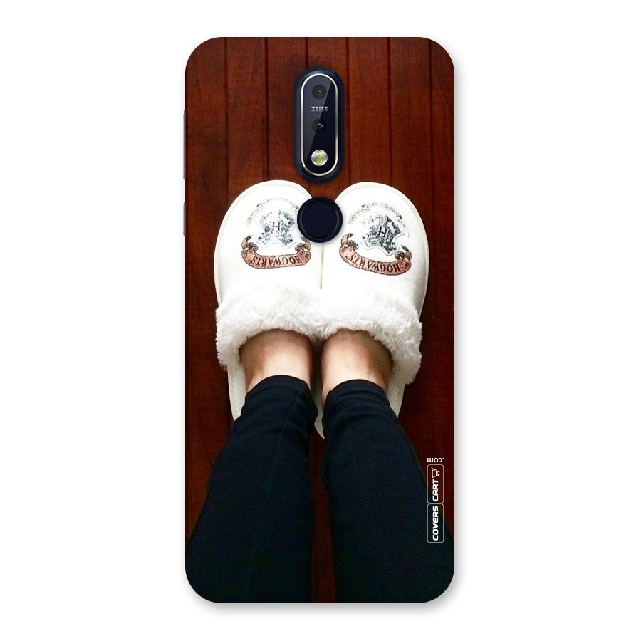 White Feets Back Case for Nokia 7.1