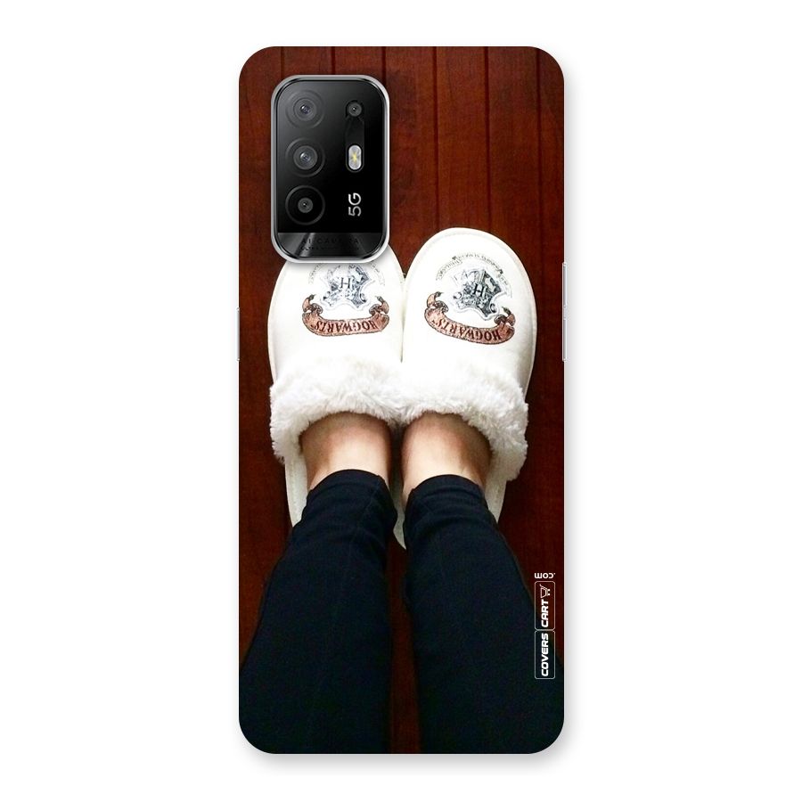 White Feets Back Case for Oppo F19 Pro Plus 5G