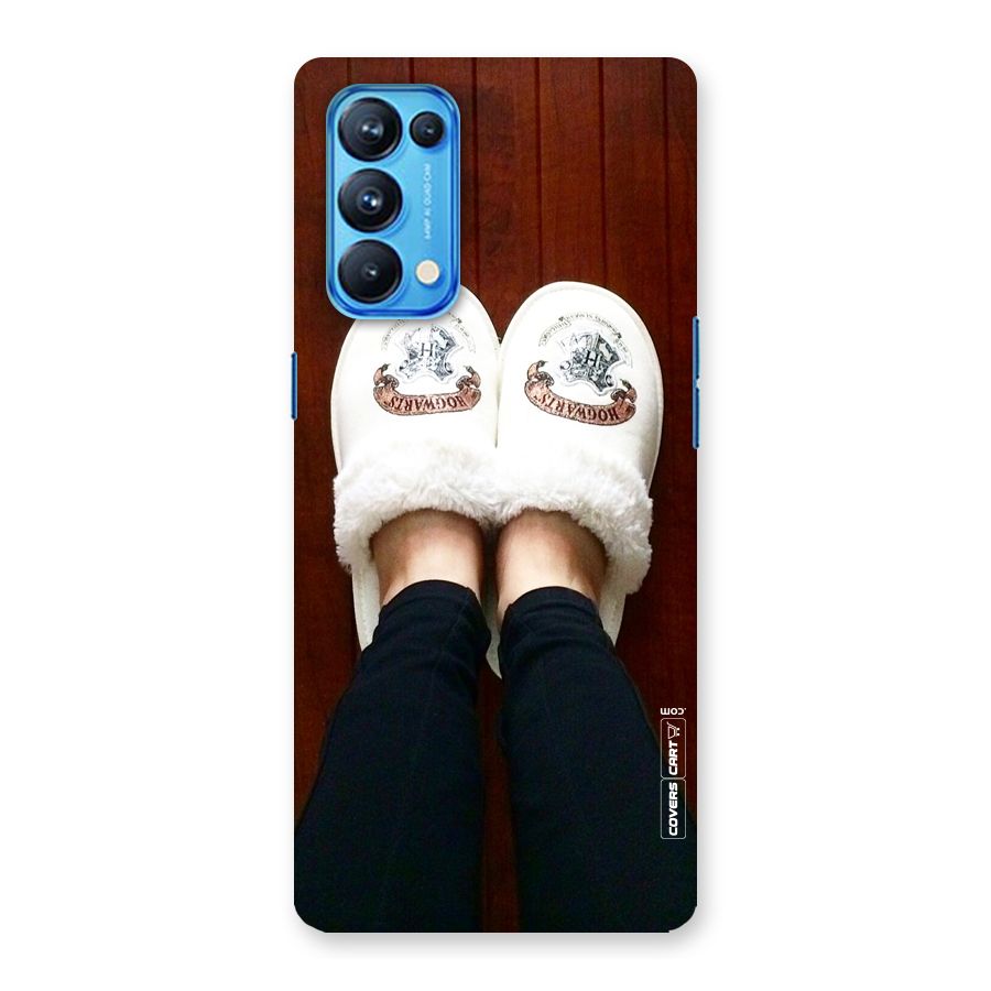 White Feets Back Case for Oppo Reno5 Pro 5G