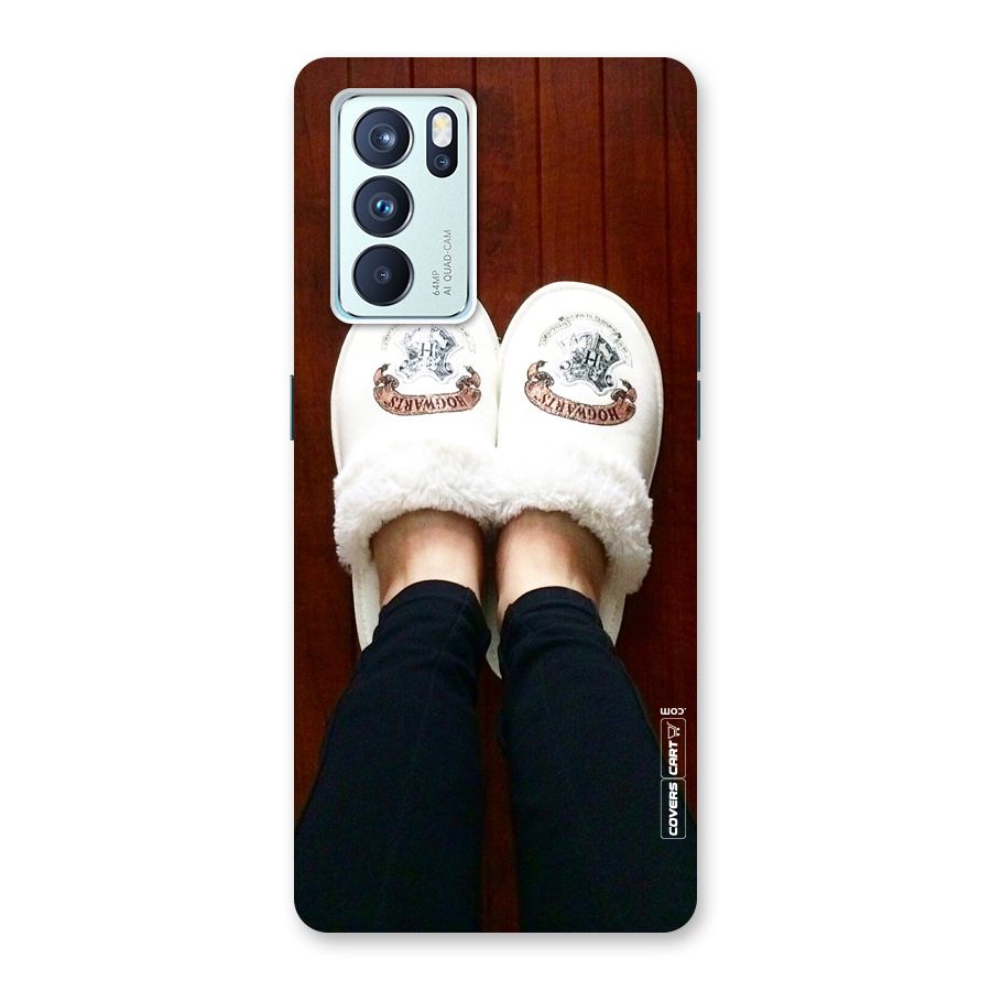 White Feets Back Case for Oppo Reno6 Pro 5G