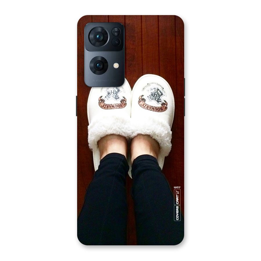 White Feets Back Case for Oppo Reno7 Pro 5G