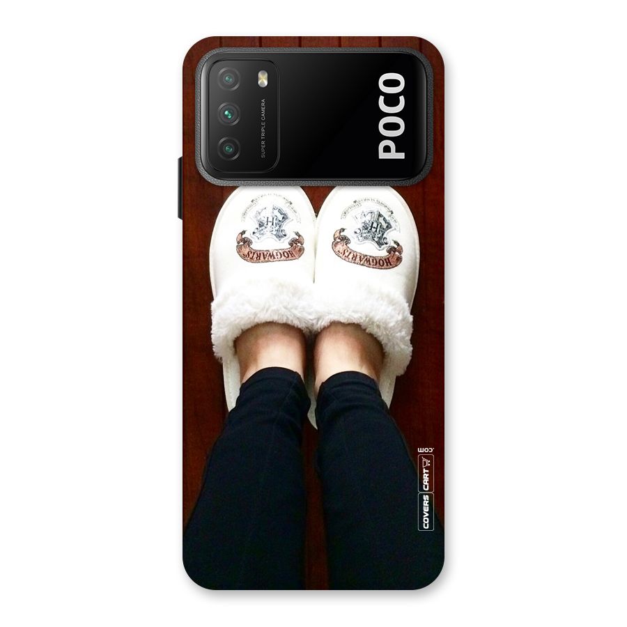 White Feets Back Case for Poco M3