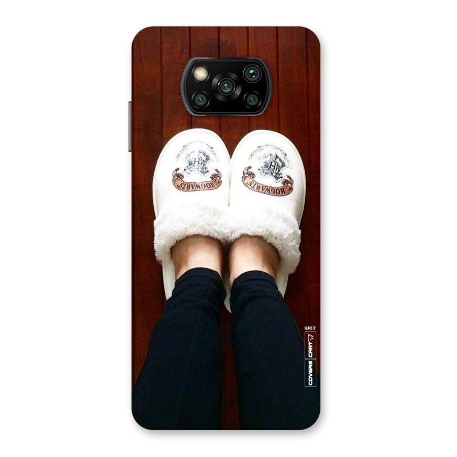 White Feets Back Case for Poco X3