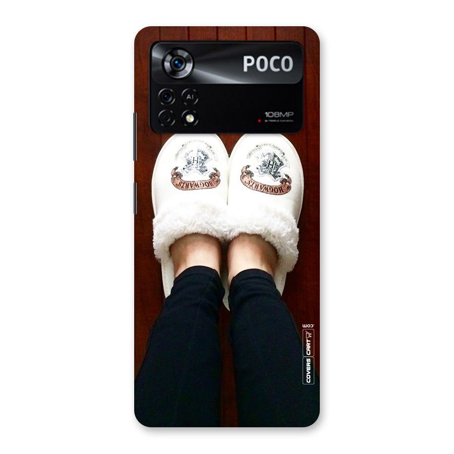 White Feets Back Case for Poco X4 Pro 5G