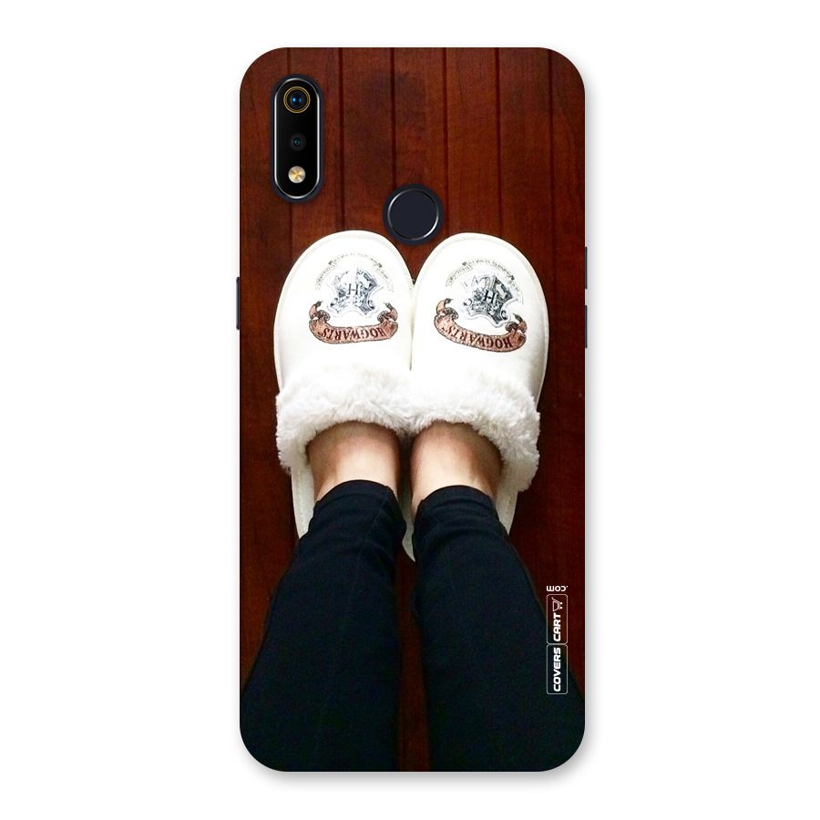 White Feets Back Case for Realme 3i