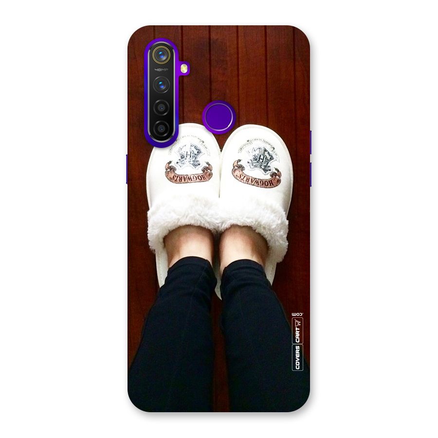 White Feets Back Case for Realme 5 Pro