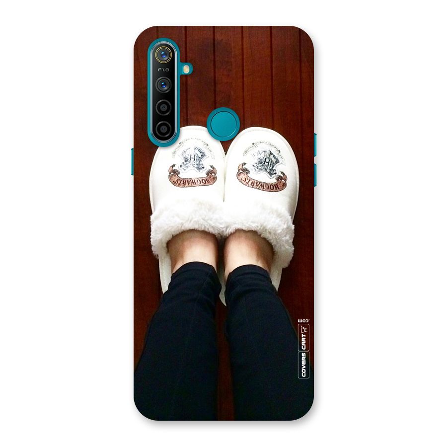 White Feets Back Case for Realme 5i