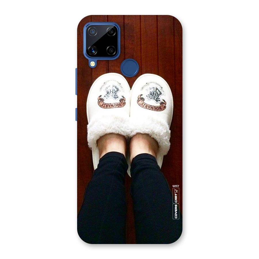 White Feets Back Case for Realme C15