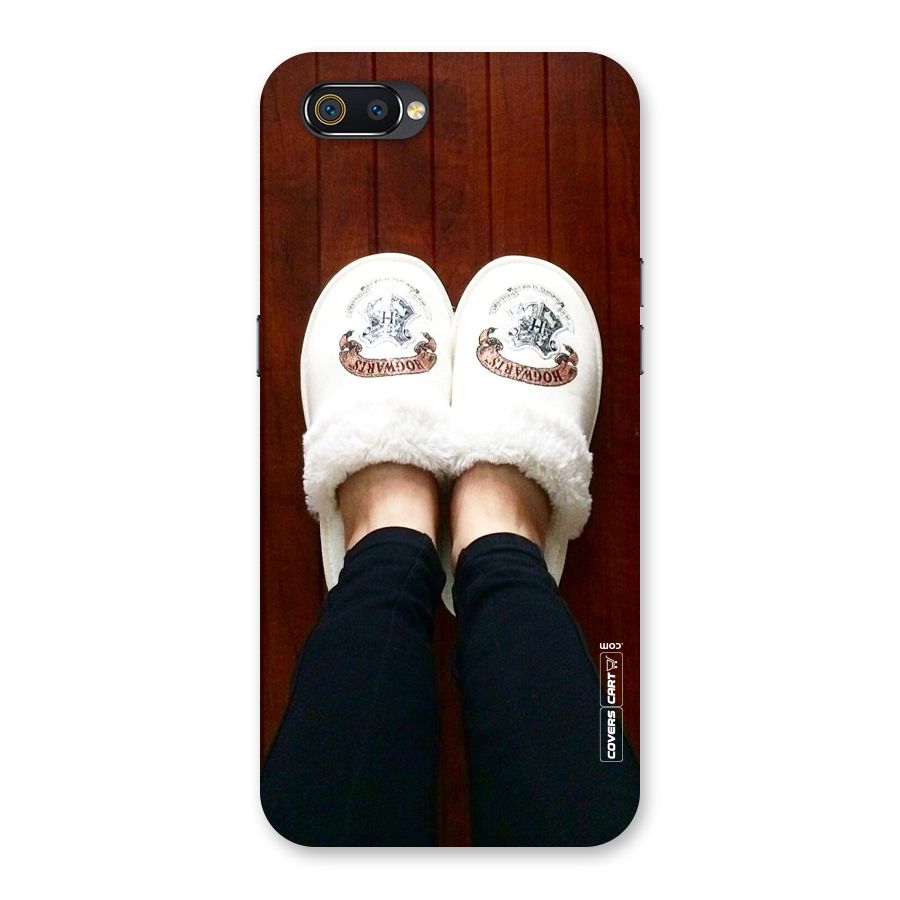 White Feets Back Case for Realme C2
