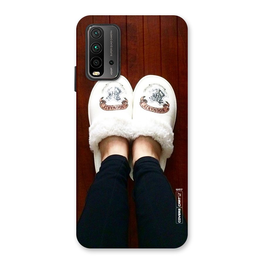 White Feets Back Case for Redmi 9 Power