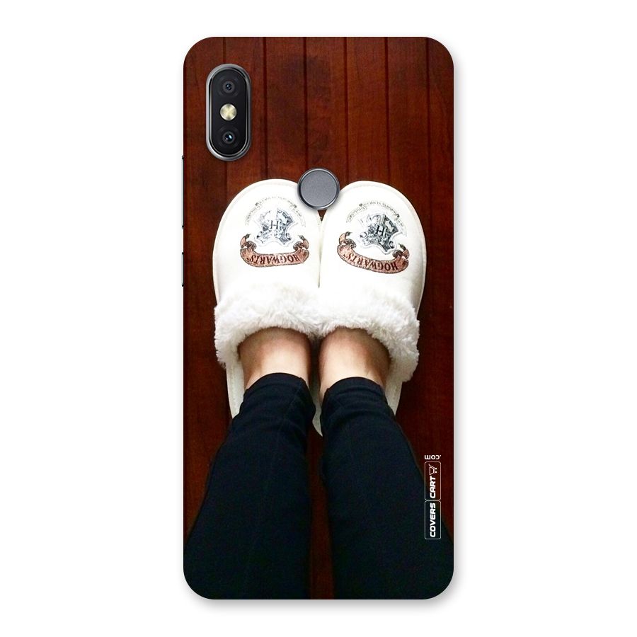 White Feets Back Case for Redmi Y2