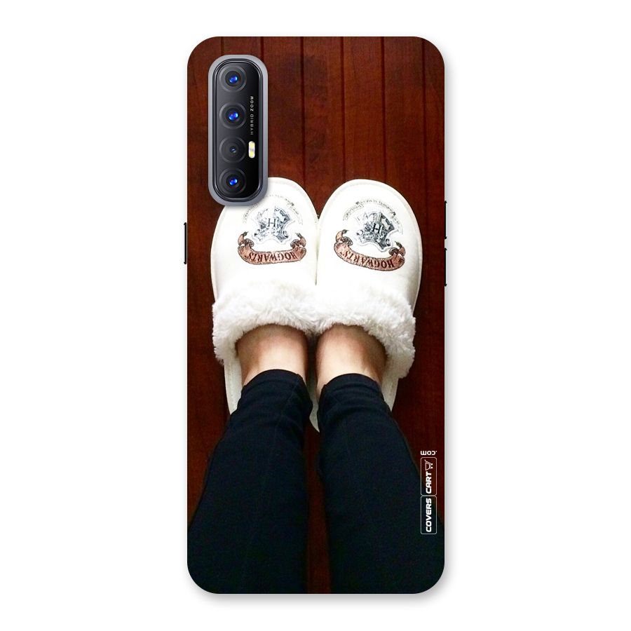 White Feets Back Case for Reno3 Pro