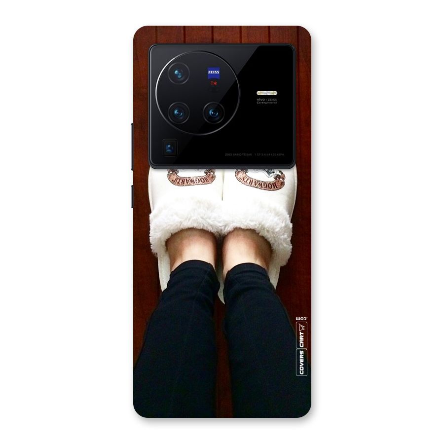 White Feets Back Case for Vivo X80 Pro
