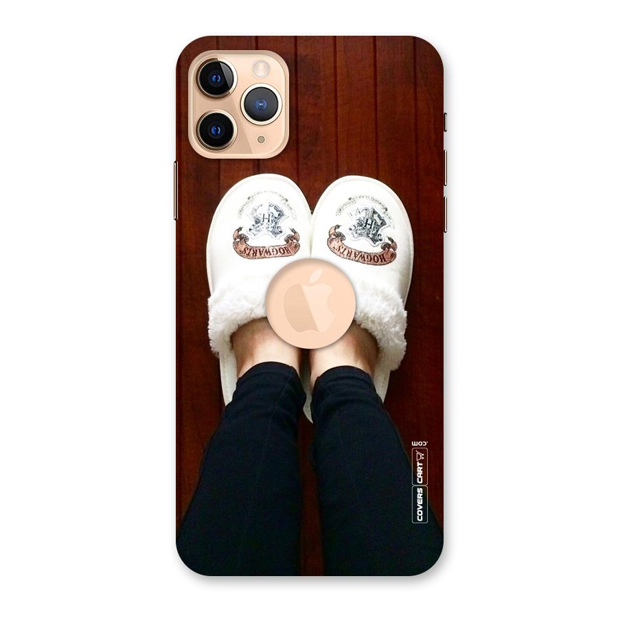White Feets Back Case for iPhone 11 Pro Max Logo Cut