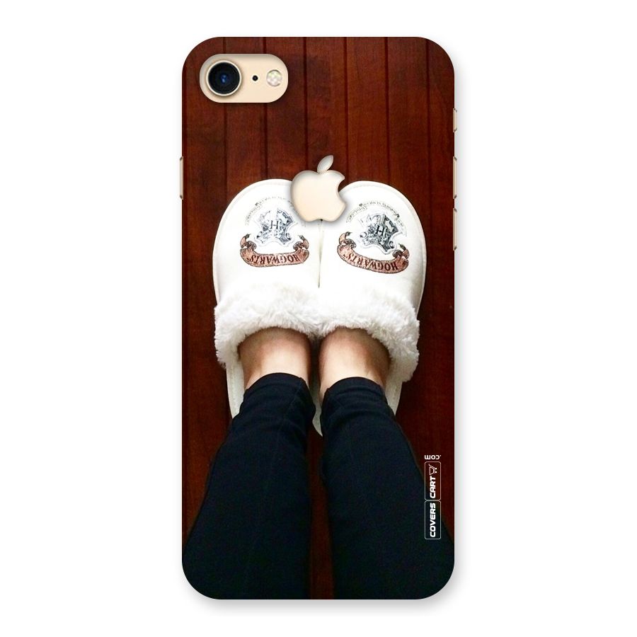 White Feets Back Case for iPhone 7 Apple Cut