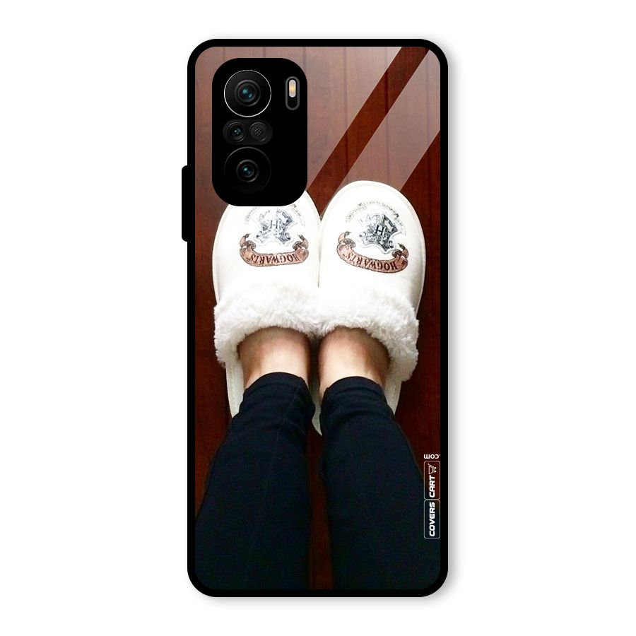 White Feets Glass Back Case for Mi 11x