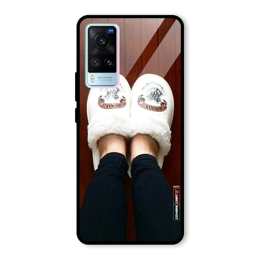 White Feets Glass Back Case for Vivo X60