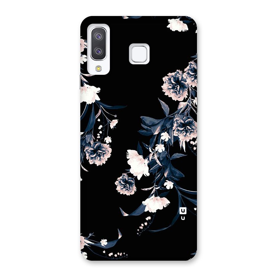 White Flora Back Case for Galaxy A8 Star