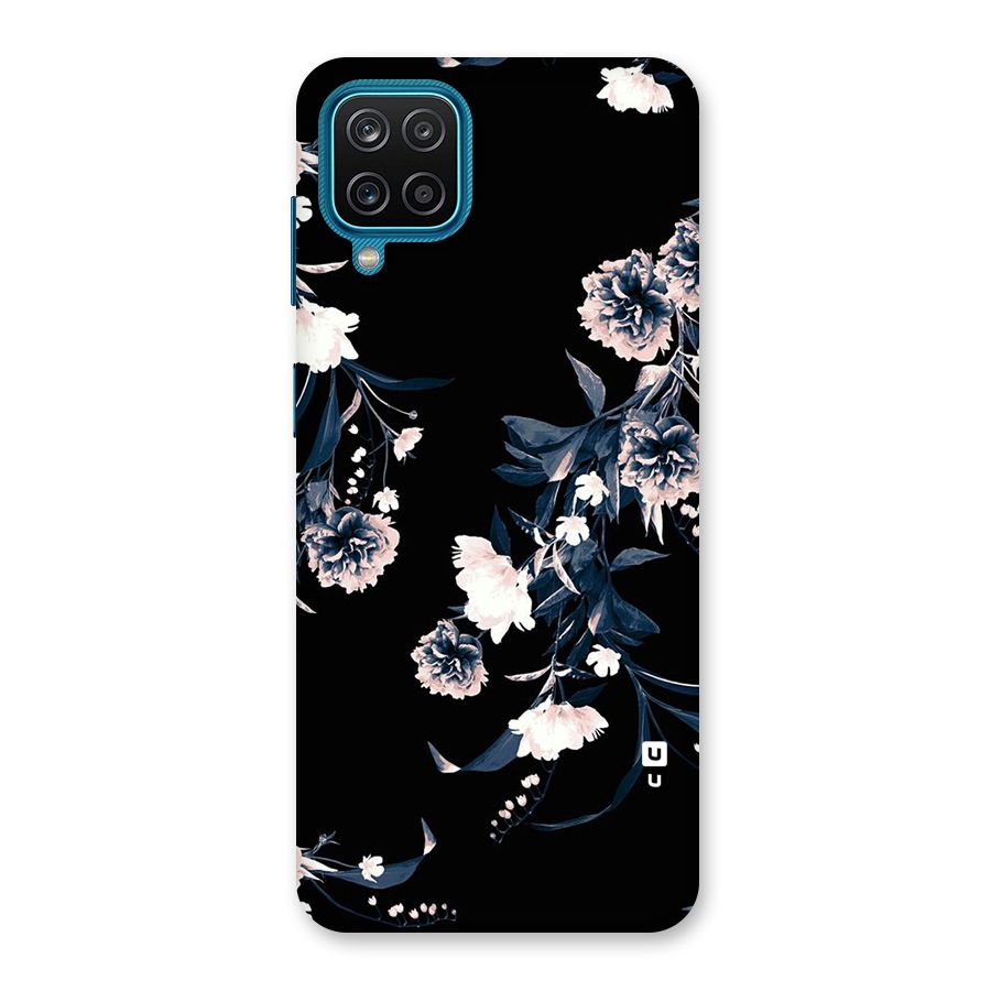 White Flora Back Case for Galaxy M12