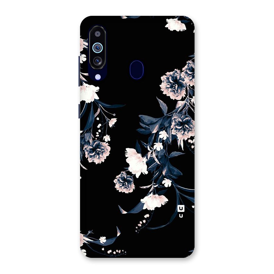 White Flora Back Case for Galaxy M40