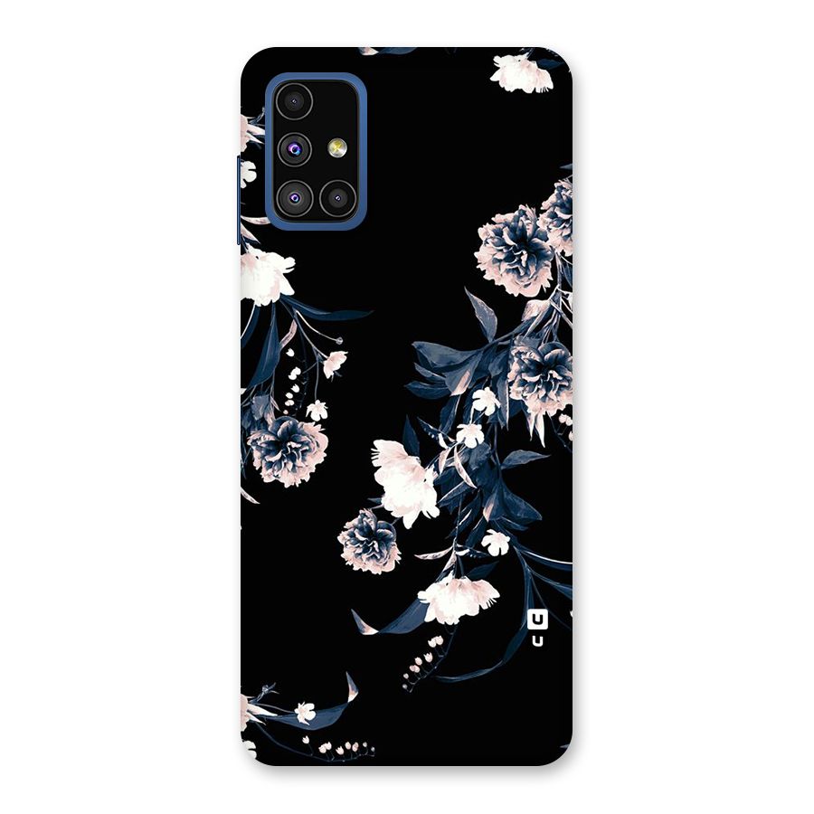 White Flora Back Case for Galaxy M51
