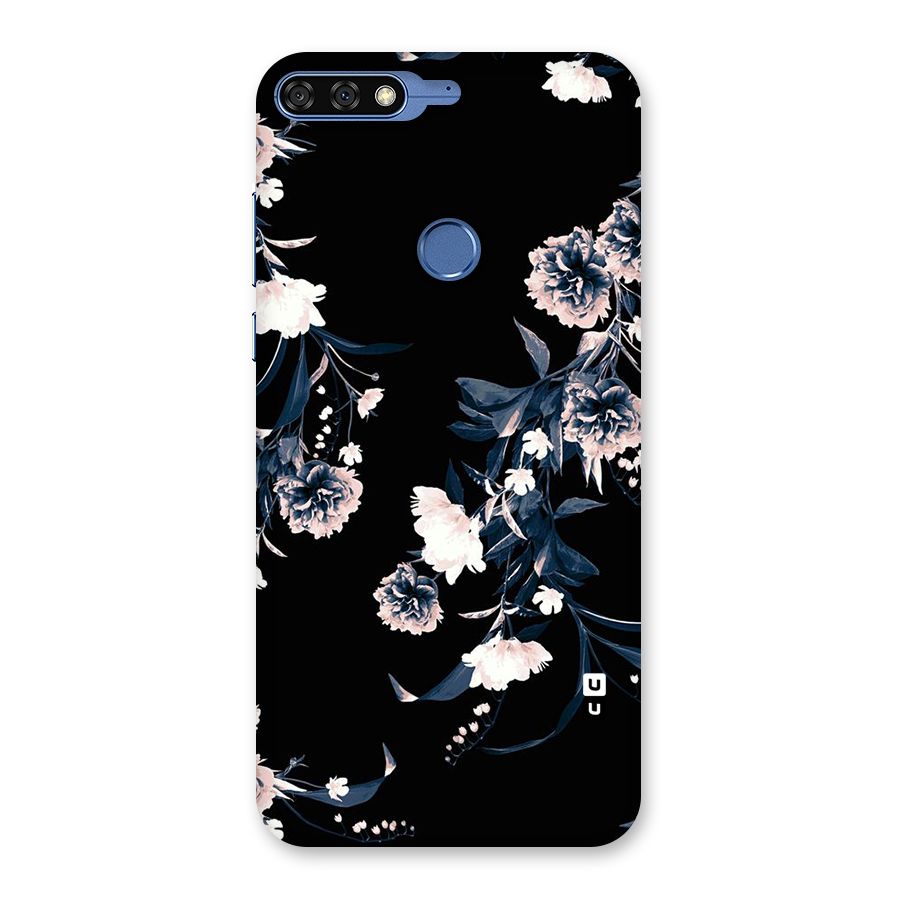 White Flora Back Case for Honor 7C