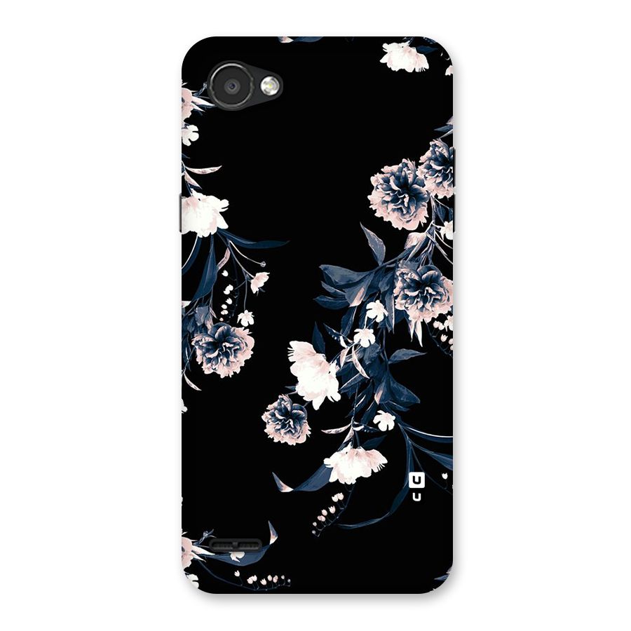 White Flora Back Case for LG Q6