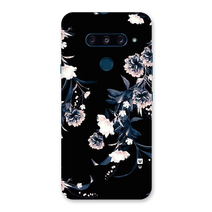 White Flora Back Case for LG  V40 ThinQ