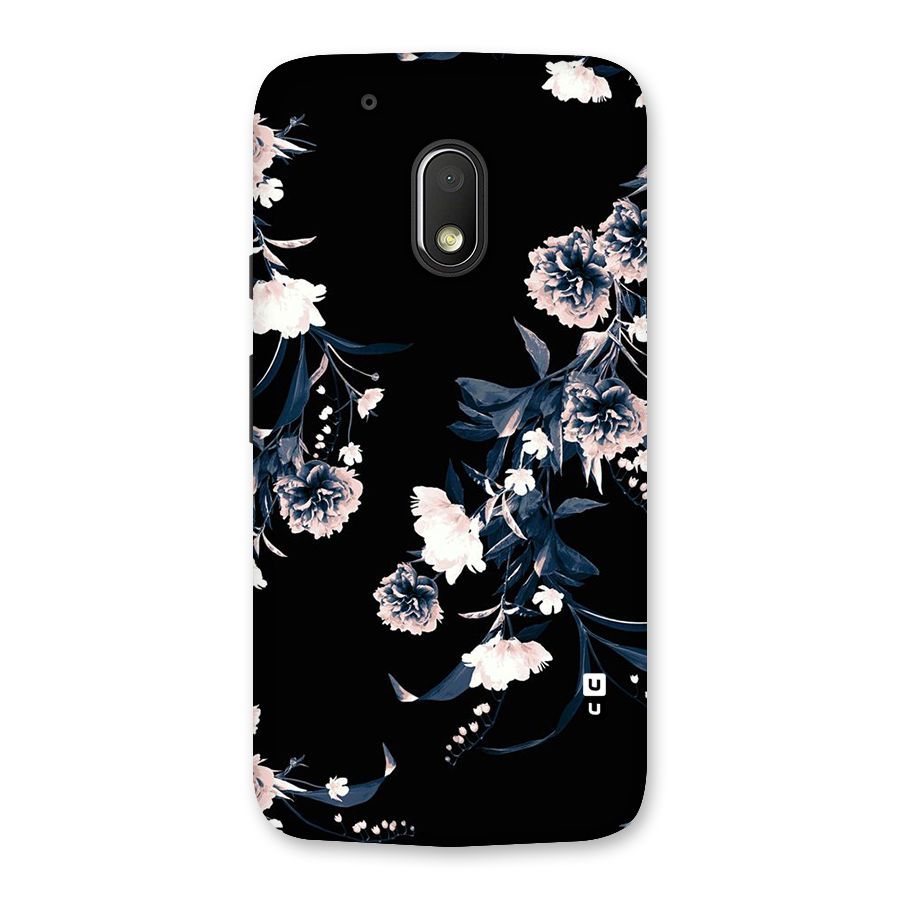 White Flora Back Case for Moto G4 Play