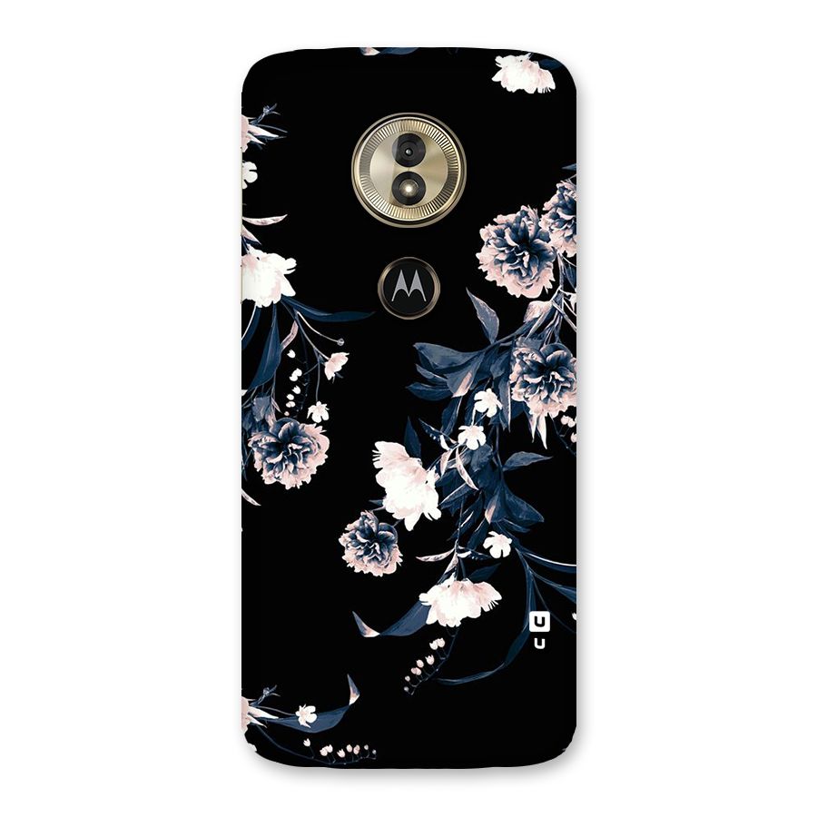 White Flora Back Case for Moto G6 Play